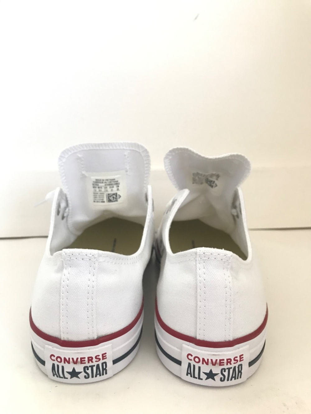 CONVERSE All Star Ox White Low Top Sneakers Women’s Size 9.5 Optical White NWT - Picture 9 of 16